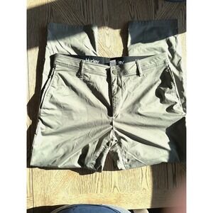 Hurley Tan Khaki Stretch Moisture Wicking Size 38 Tech Pants